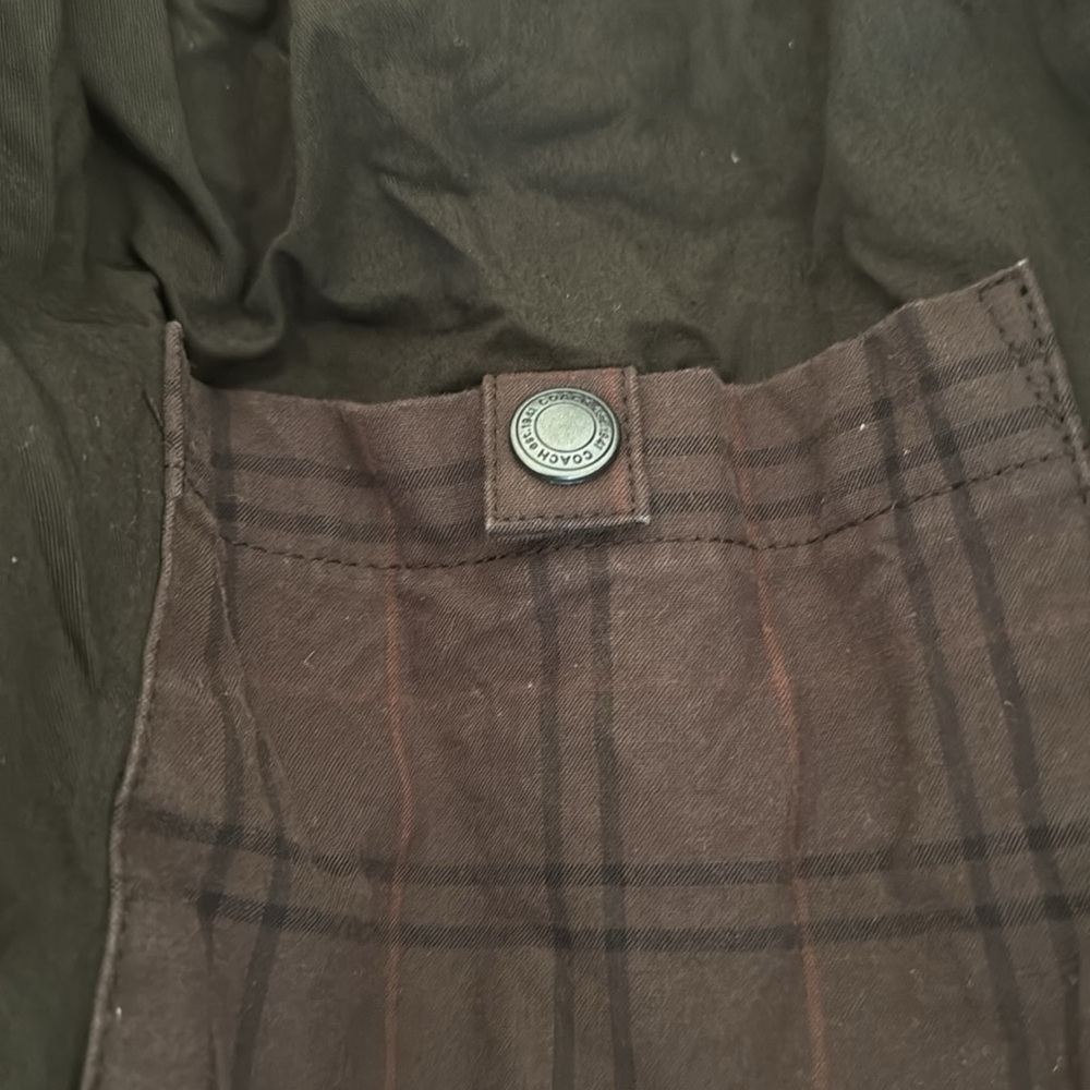 Coach Tatersall Plaid Utility Field Jacket Small - Picture 11 of 11